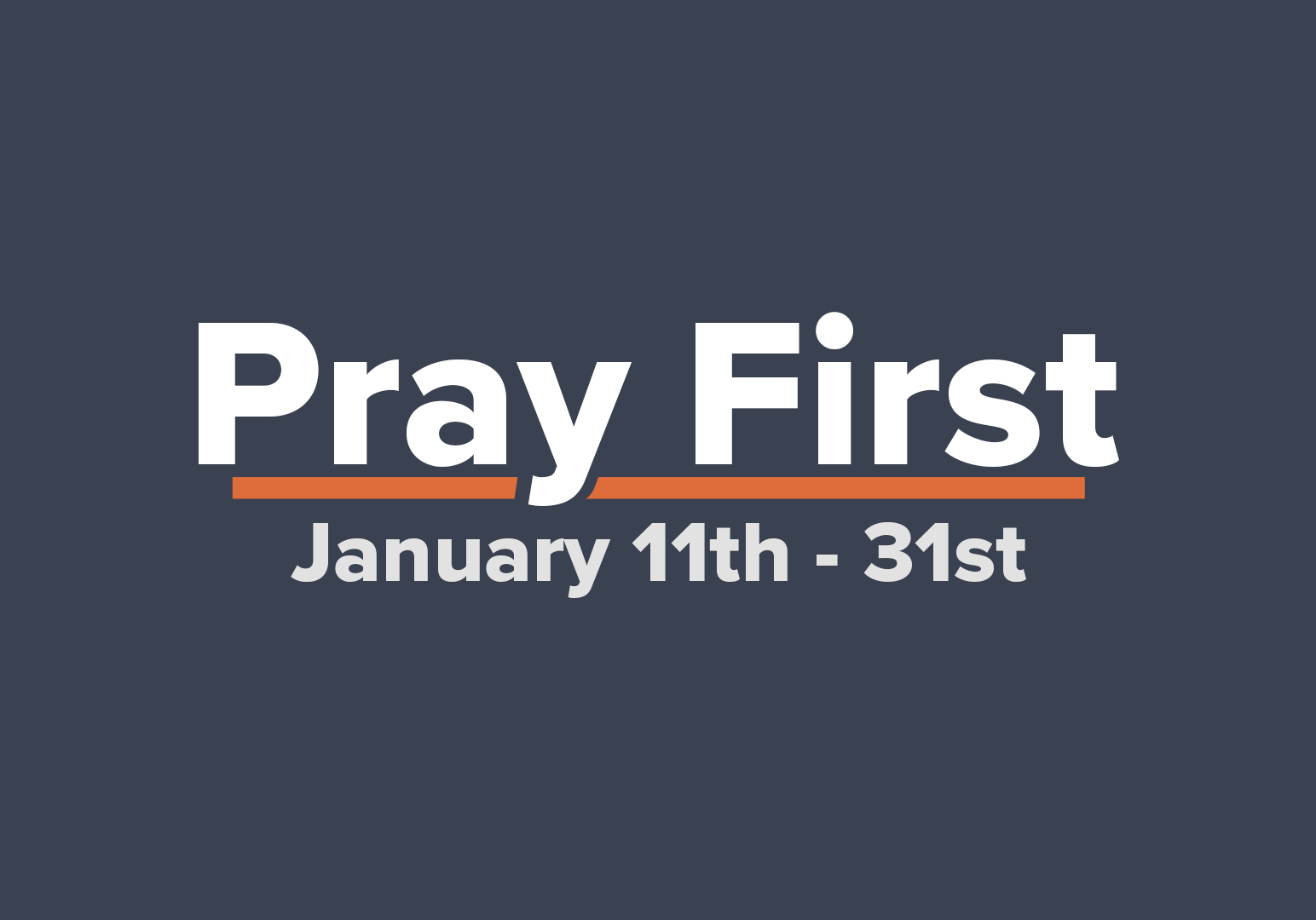 Pray First Title w date